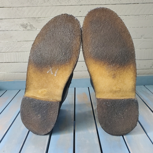 CLARKS X V&A Leather Desert Mary Jane Boots/Booties Size 6.5 - Picture 8 of 11